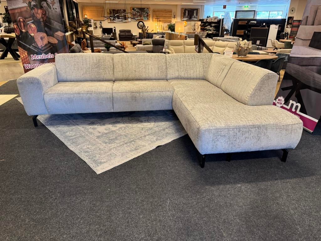 Hoekbank 275x210cm Beige Direct/Leverbaar E-7351, Huis en Inrichting, Banken | Bankstellen, Ophalen, #U-Bank#Hoekbank#Banken#Bankstellen#Loungebanken