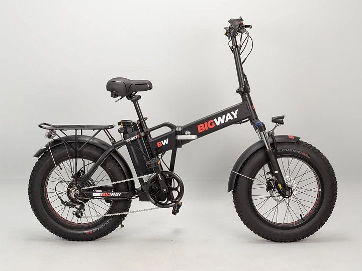 BIGWAY Elektrische Vouwfiets Fatbike, Minder dan 47 cm, Ophalen, Zo goed als nieuw, Overige merken