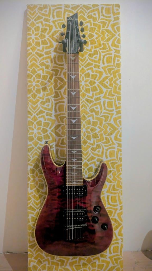 Schecter Omen Extreme 7 diamond series, Muziek en Instrumenten, Ophalen of Verzenden, Zo goed als nieuw, Solid body, Overige merken