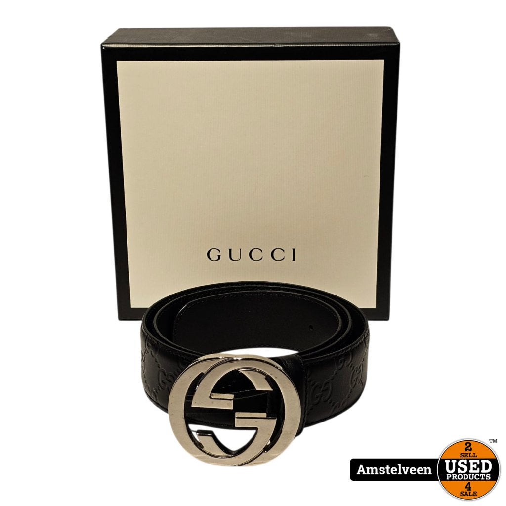 Gucci 480199 Belt/Riem Interlocking G Buckle