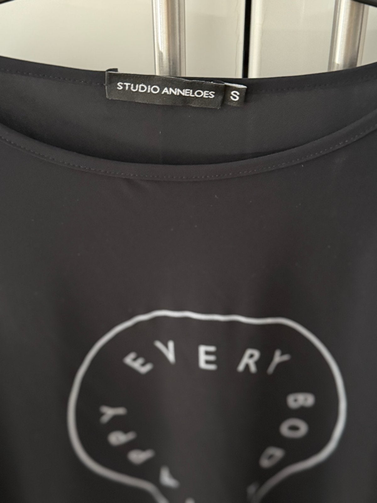 Studio Anneloes shirt met lange mouwen - Maat S, Zwart, Ophalen of Verzenden, Zo goed als nieuw, Lange mouw