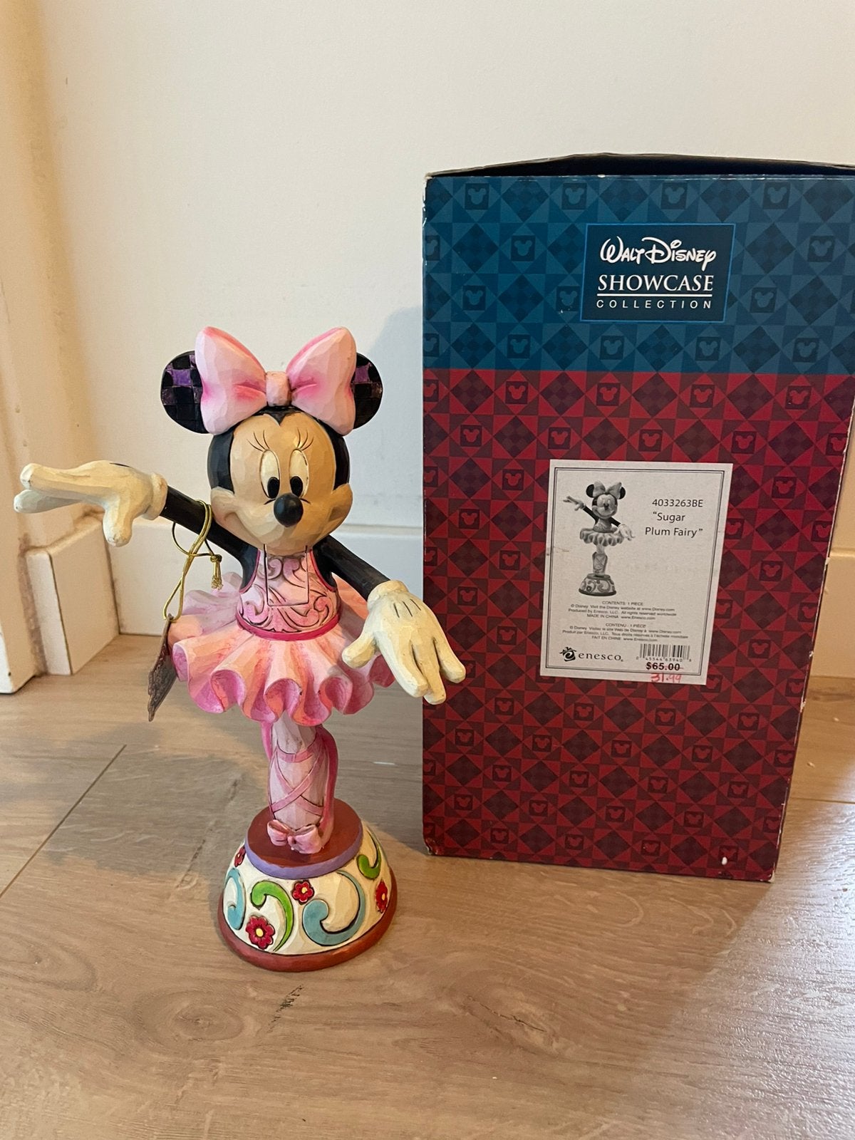 Jim Shore - Disney Traditions  Minnie Mouse ‘Nutcracker’, Ophalen of Verzenden, Mickey Mouse, Zo goed als nieuw, Beeldje of Figuurtje