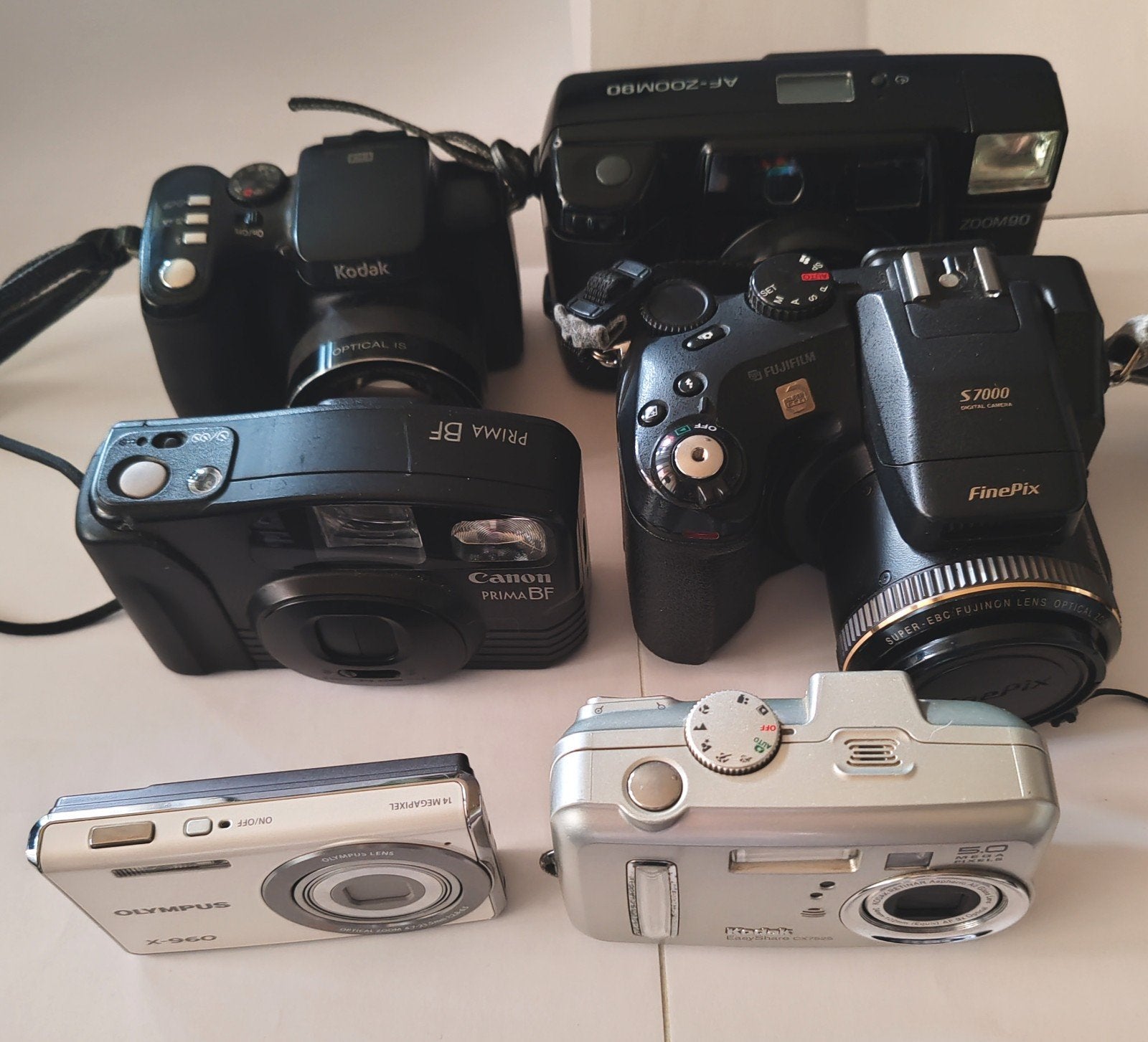 6 Analoge & digitale camera's met defecten, Ophalen of Verzenden