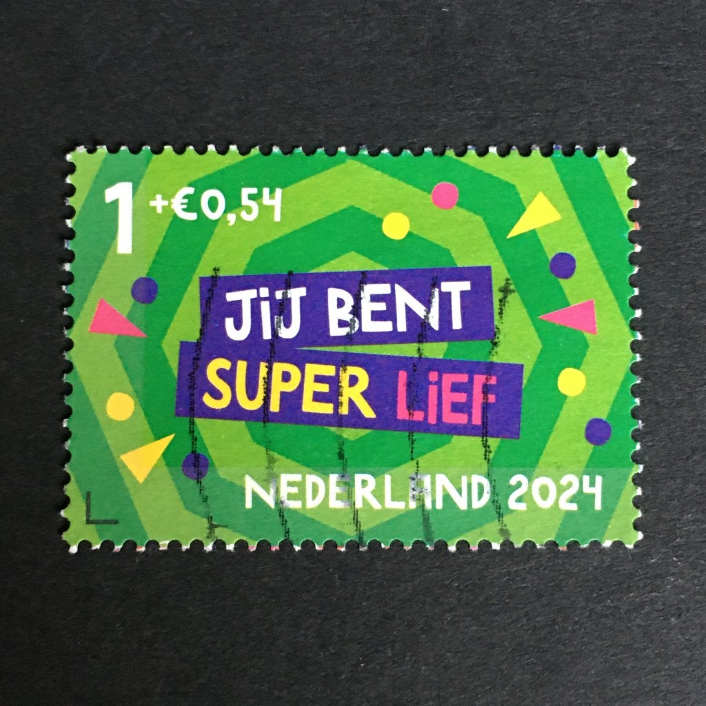 2706 Nederland 2024 Kinderpostzegel Super lief - gestempeld, Postzegels en Munten, Ophalen of Verzenden, Na 1940, Gestempeld
