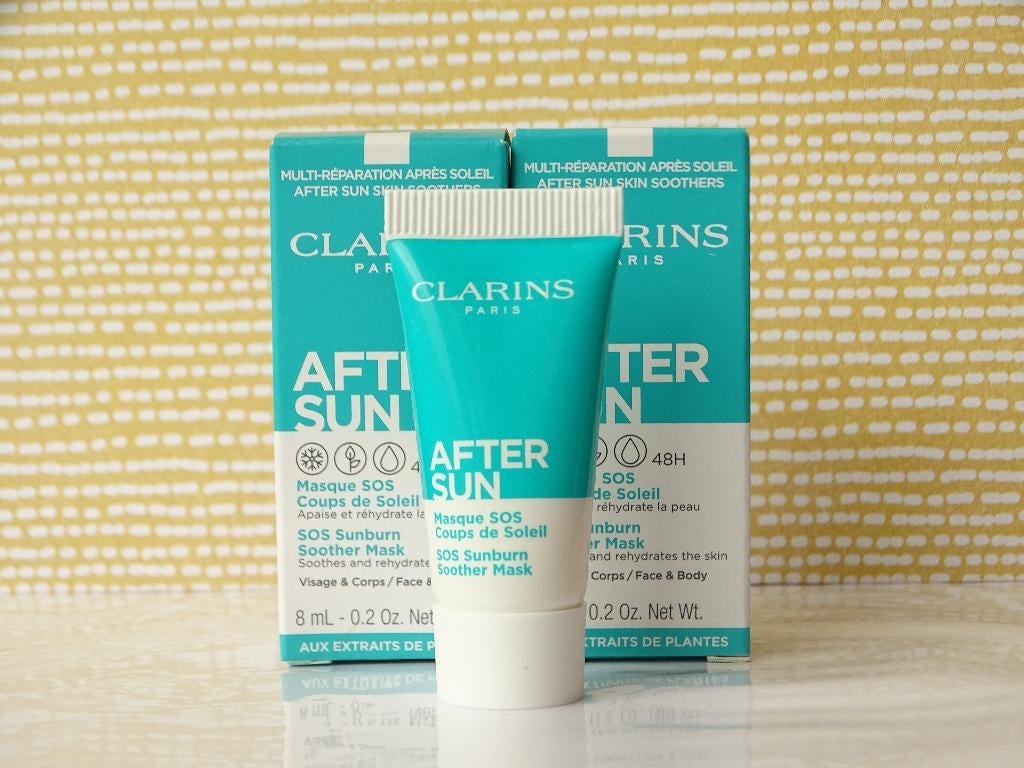 Clarins SOS Sunburn Soother Mask Face/Body 80ml (10 proefjes, Ophalen of Verzenden, Nieuw, Gehele gezicht, Verzorging