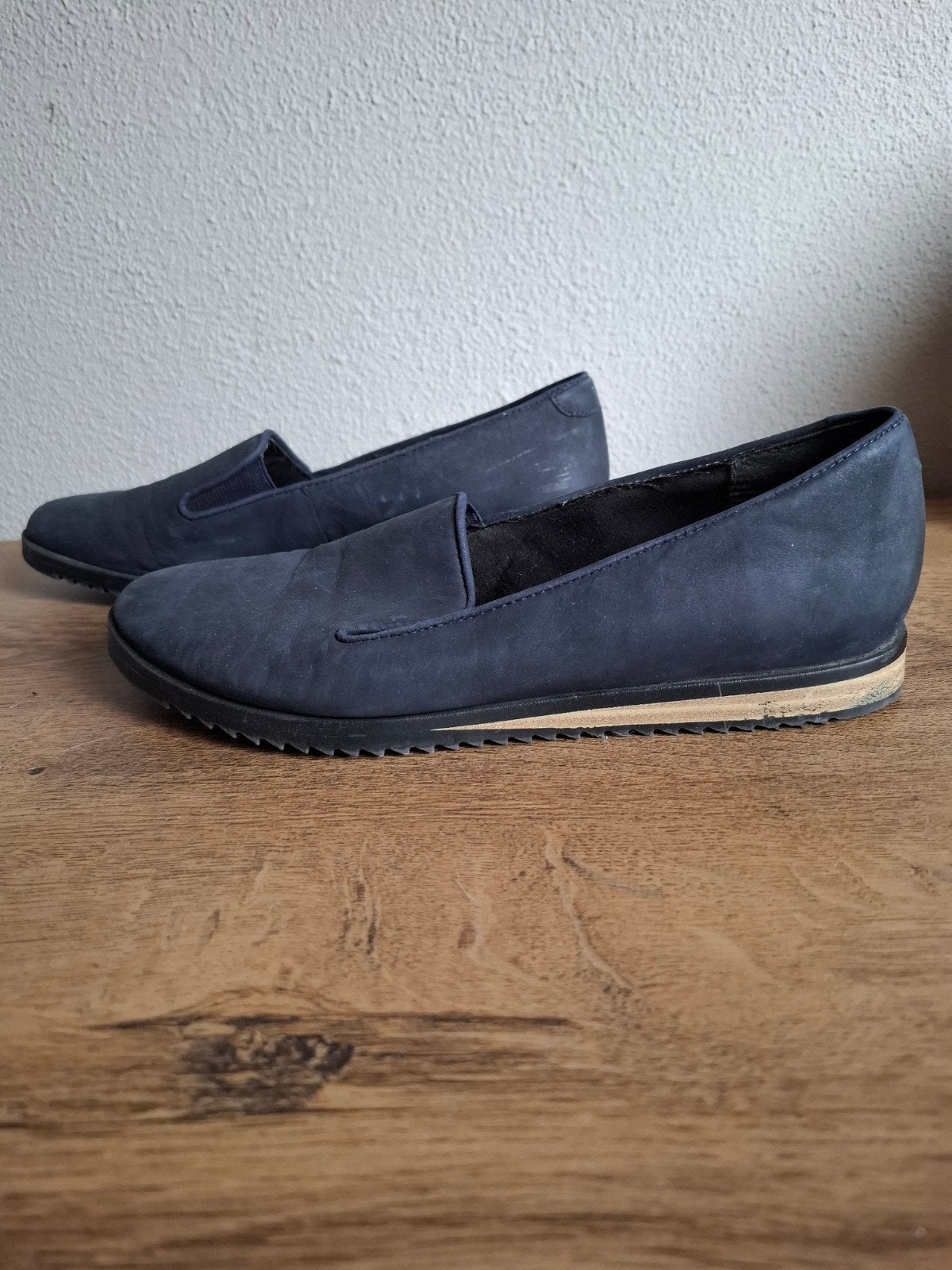 5th Avenue Leren Instappers Maat 36 - Zo Goed als Nieuw, Kleding | Dames, Schoenen, Blauw, Instappers, Ophalen of Verzenden, Zo goed als nieuw