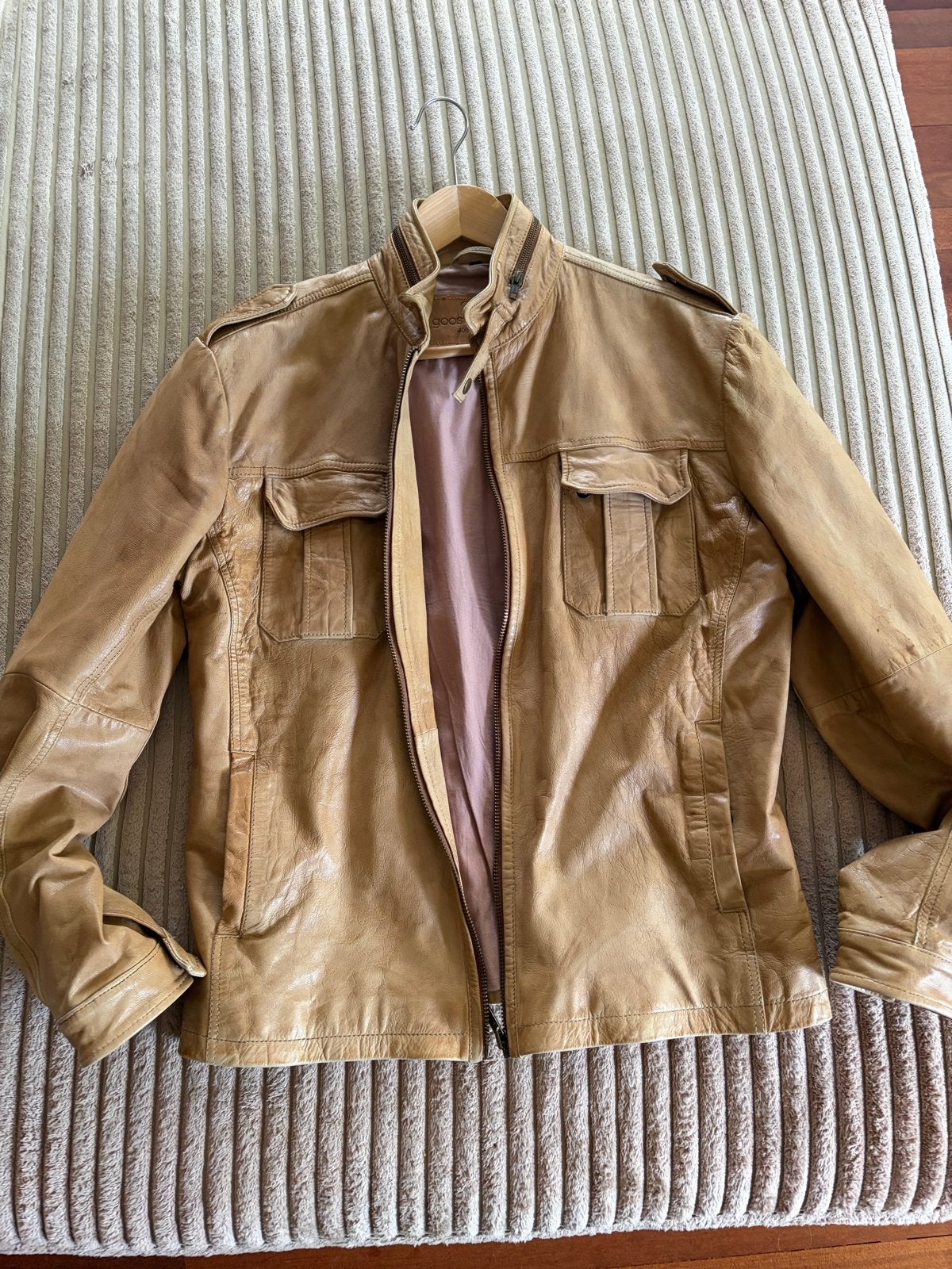 Goosecraft Leren Tussenjas Maat M - Zo Goed als Nieuw, Kleding | Heren, Ophalen of Verzenden, Zo goed als nieuw, Maat 48/50 (M)