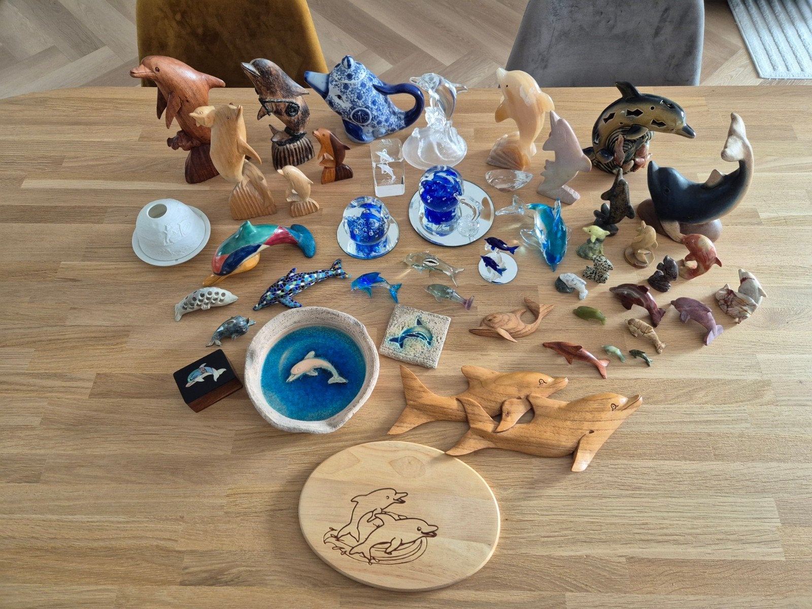 Grote collectie dolfijn beeldjes en decoratie, Ophalen, Gebruikt, Dier
