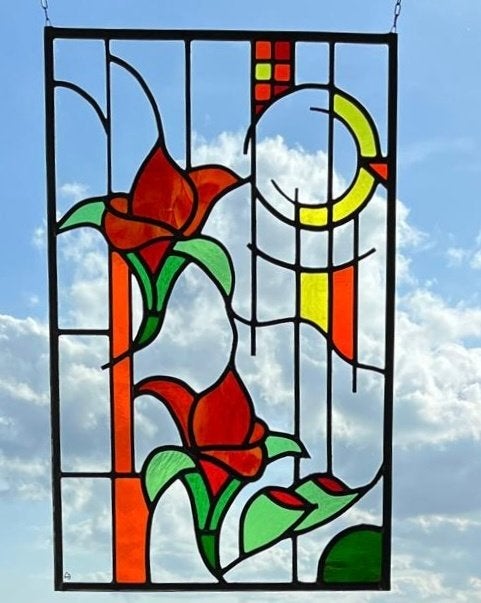 Raam raamhanger glas in lood voorzetraam deur, Huis en Inrichting, Woonaccessoires | Overige, Meerkleurig, Overige materialen