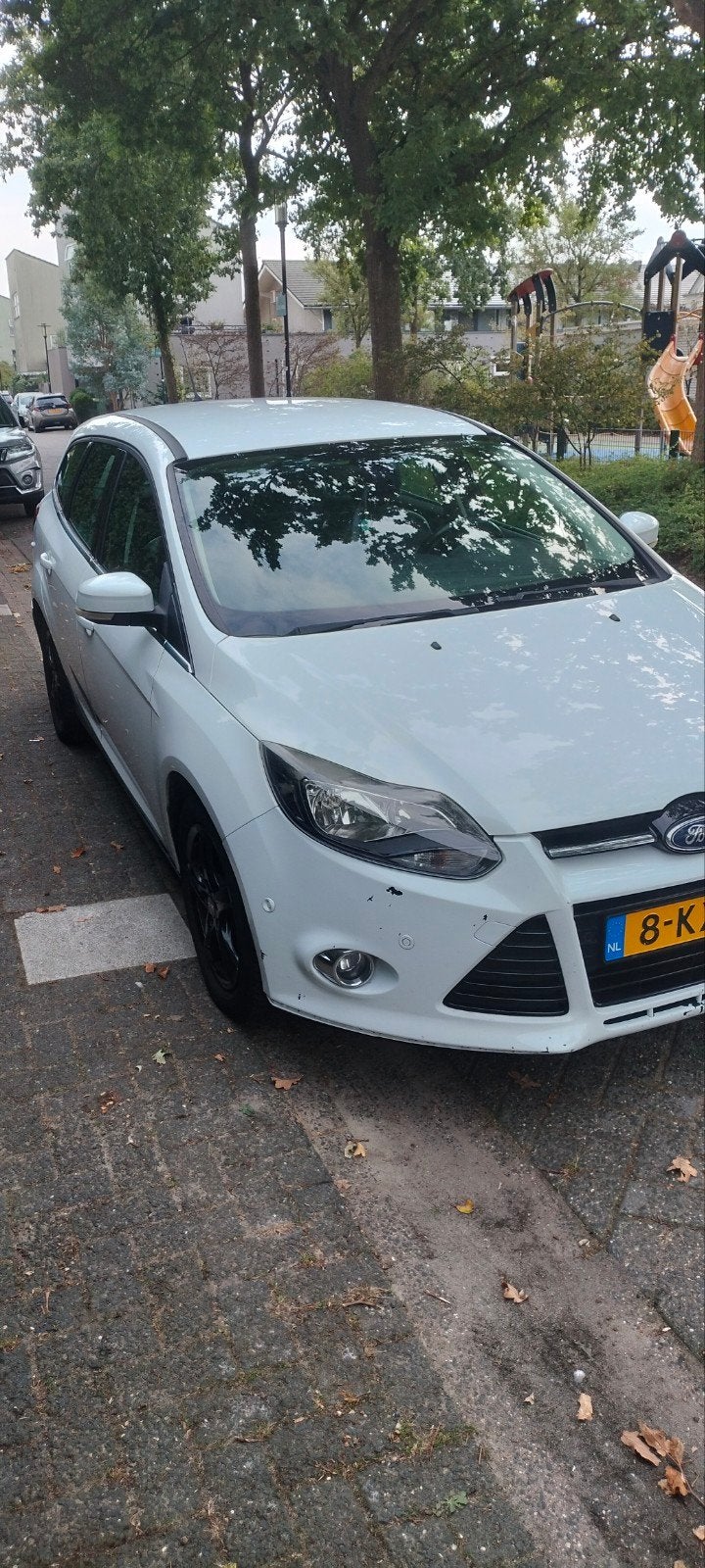 Ford Focus 1.6 Tdci 77KW Wagon 2013 Wit, Zwart, 4 cilinders, Navigatiesysteem, Wit