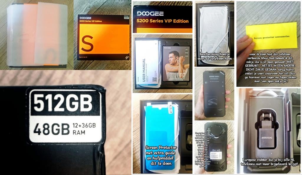 DOOGEE S200 X VIP EDITION BLACK! UITZONDERLIJKE UNIKE PHONE!, Ophalen, Nieuw