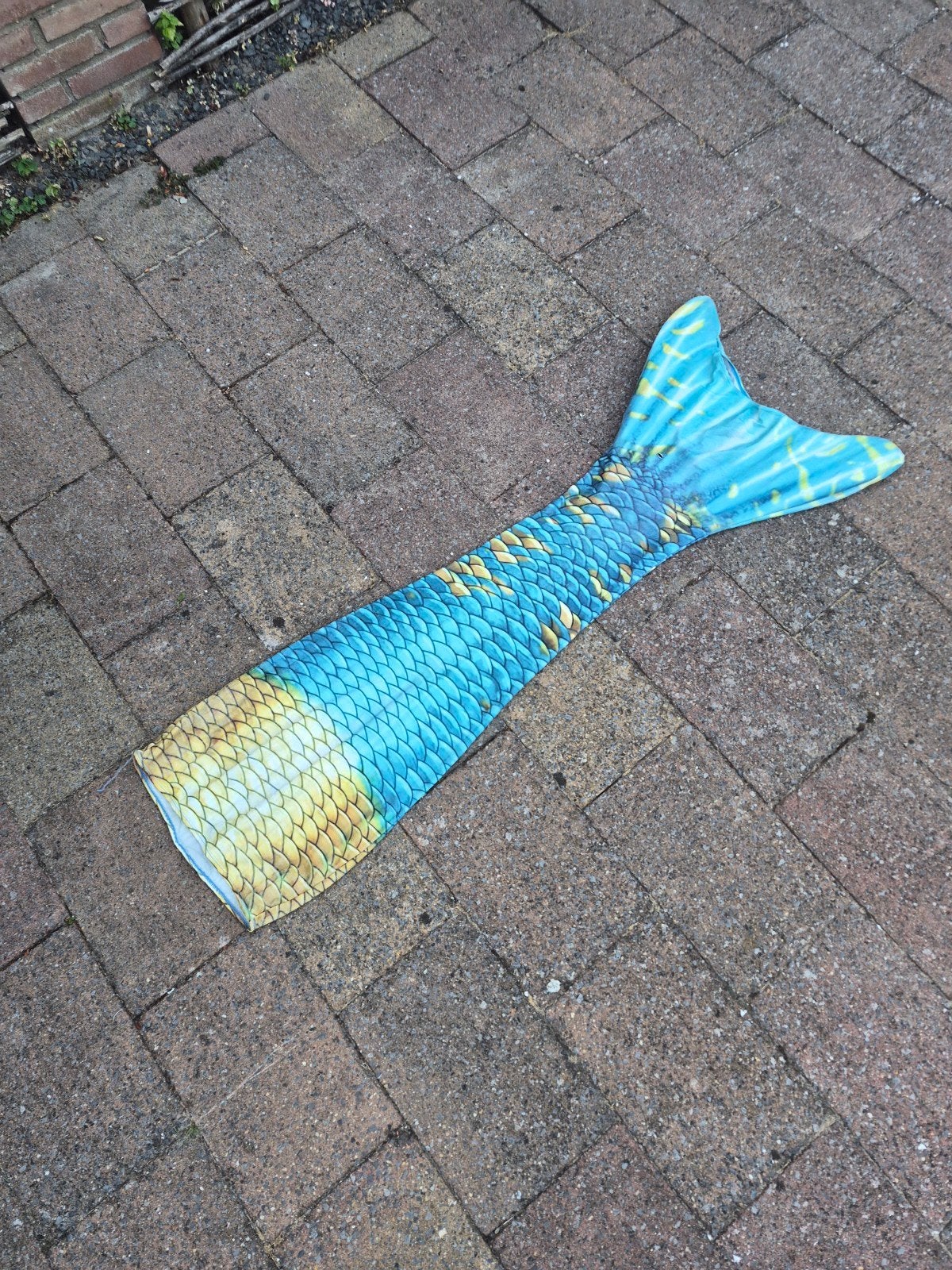 Zeemeerminstaart voor kinderen - Blauw/Geel, Overige typen, Meerkleurig, Ophalen of Verzenden, Mermaid Tails Kids