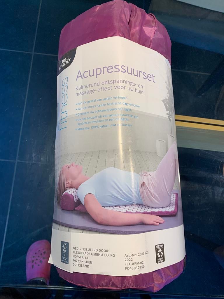 Nieuwe Acupressuur Mat met Kussen en Tas - Ongebruikt, Ophalen of Verzenden, Nieuw, Overige typen