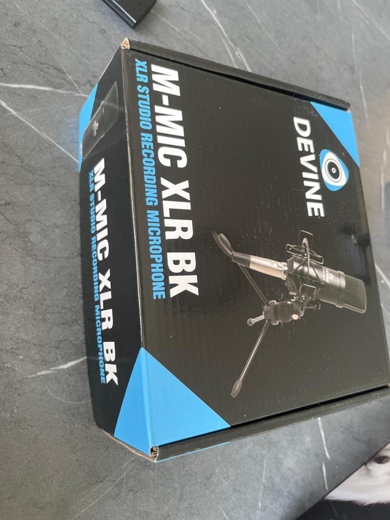 Devine M-MIC XLR BK Studio saw Opname Microfoon, Ophalen of Verzenden, Zo goed als nieuw, Overige typen