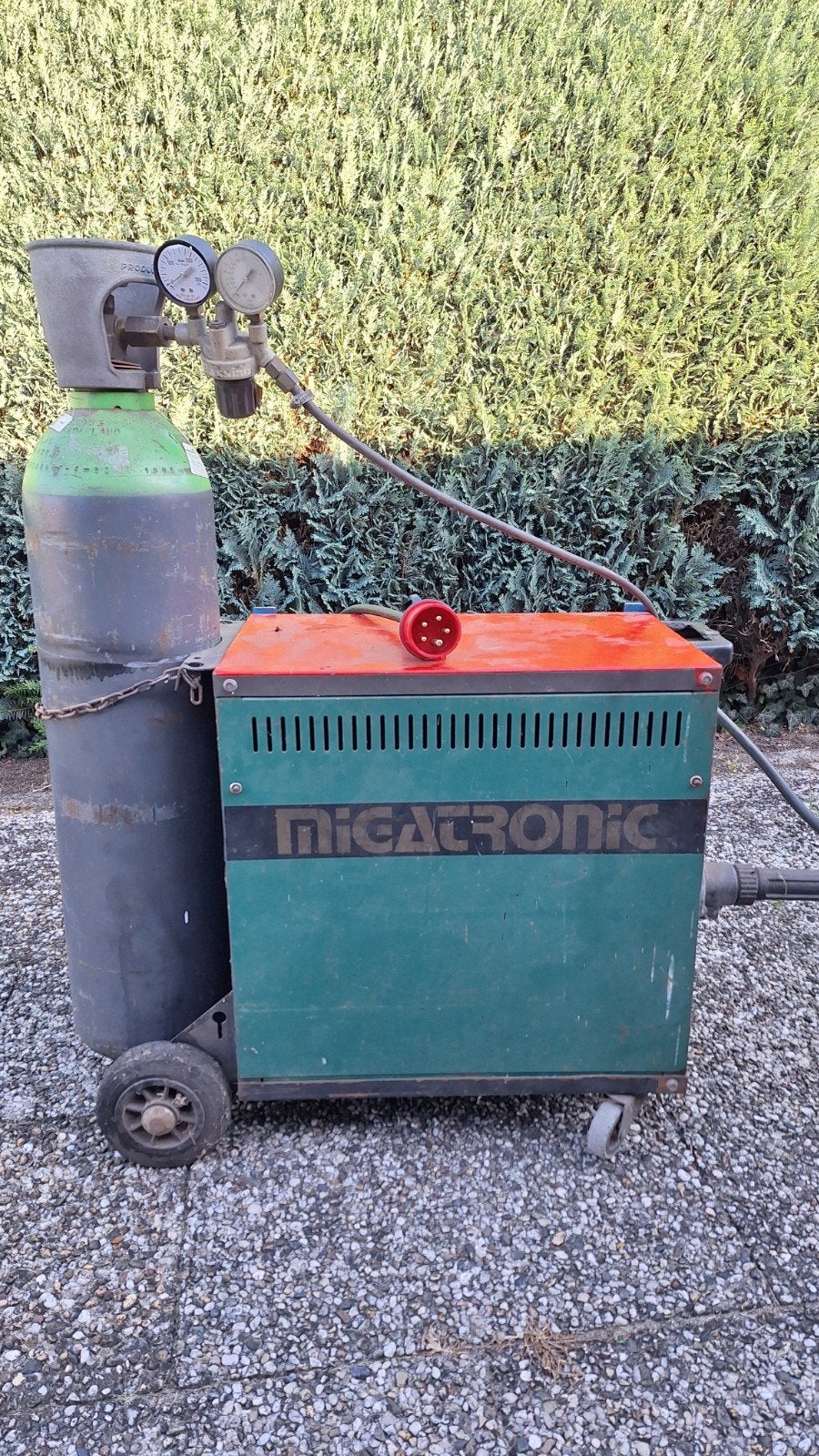 CO2 Lasapparaat met volle gasfles en lasdraad (krachtstroom), Doe-het-zelf en Verbouw, Ophalen, Gebruikt, 150 tot 250 ampère, Co2