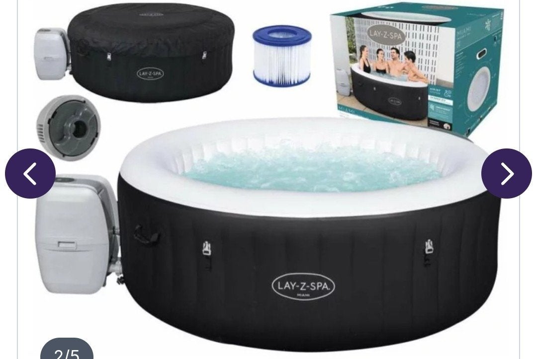 Lay Z Spa Bubbelbad - Ontspanning in eigen tuin, Ophalen, Gebruikt, Filter, Opblaasbaar