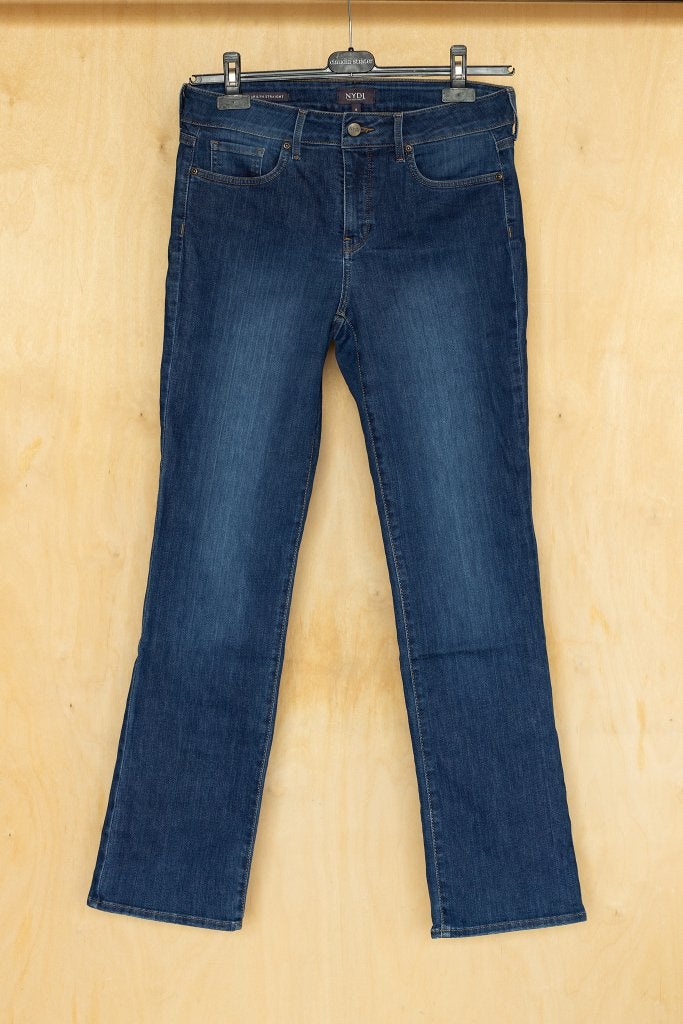 NYDJ donkerblauwe spijkerbroek denim jeans 36 S, Blauw, Ophalen of Verzenden, Zo goed als nieuw, NYDJ