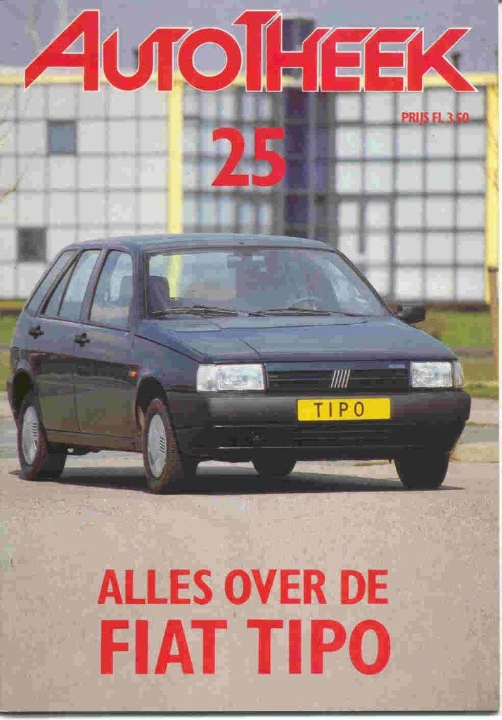 Fiat Tipo Autotheek nr. 25 (1988), Boeken, Auto's | Folders en Tijdschriften, Verzenden, Nieuw, Overige merken