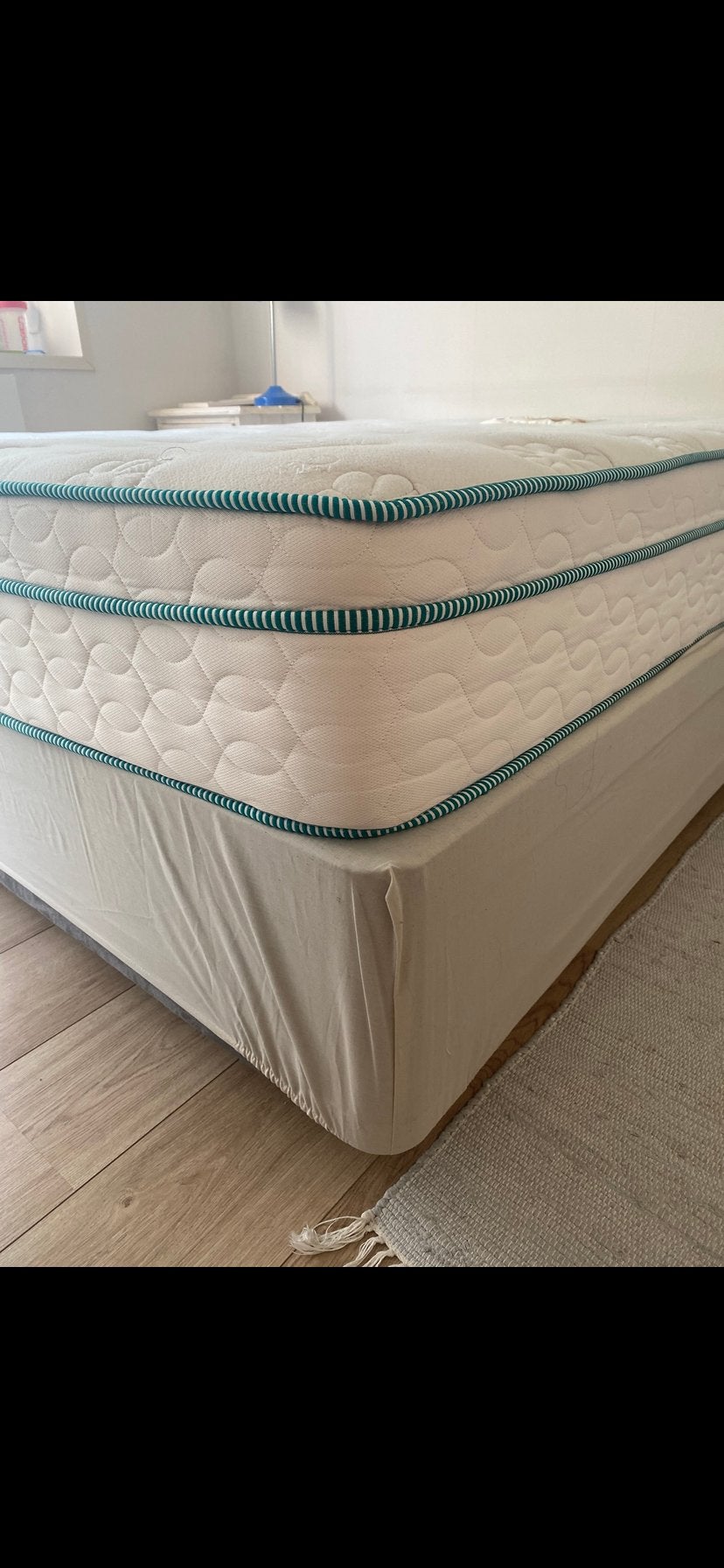 Stevig bed, Ophalen, Wit, Tweepersoons, 140 cm