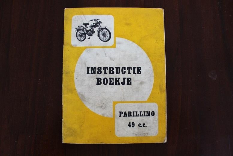 Parillino 49cc bromfiets instructie boekje, Ophalen of Verzenden, Gebruikt