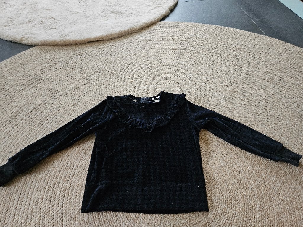 Zwarte trui met rits van scotch & soda, maat 128, Kinderen en Baby's, Kinderkleding | Maat 128, Meisje, Trui of Vest, Ophalen of Verzenden
