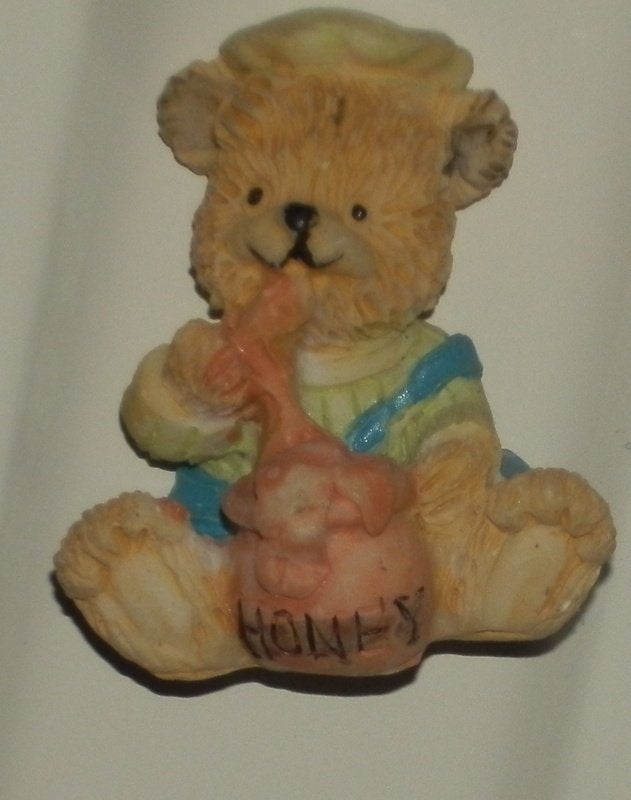 A2 koelkastmagneet teddybeer met honingpot, Ophalen of Verzenden, Zo goed als nieuw