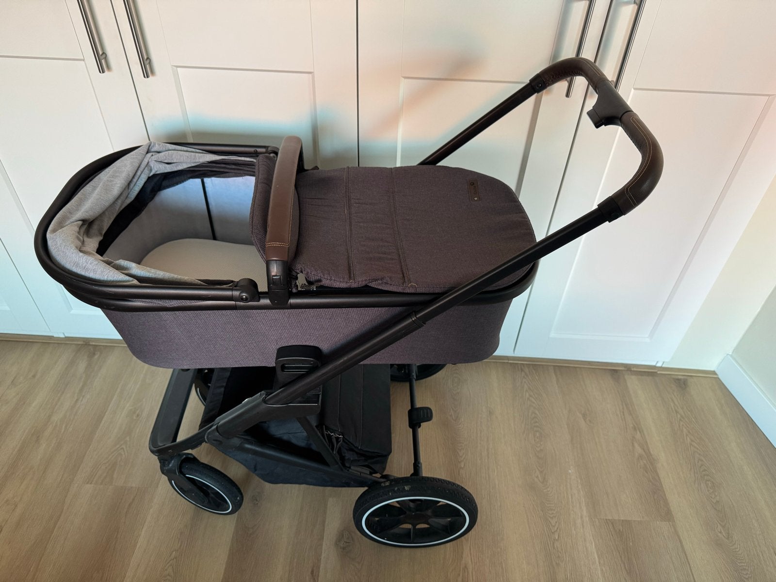 Qute Q-Rider combiwagen met regenhoes en voetenzak, Zo goed als nieuw, Combiwagen, Met reiswieg, Ophalen