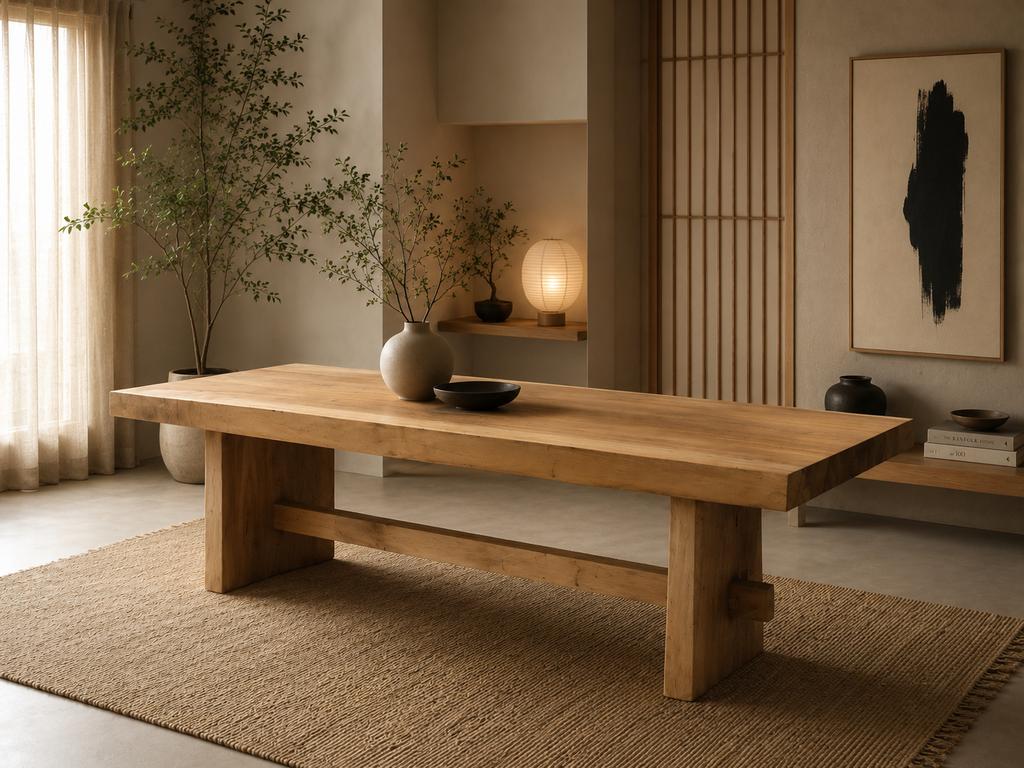 Suar Mungur boomstamtafel 250x90/100x78 10cm dik!!, Ophalen, Japandi, Industrieweg 25, Rj