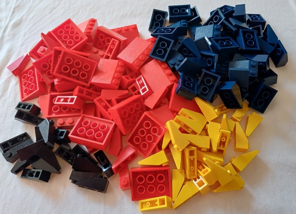 partij kleurige lego dakstenen, Ophalen of Verzenden, Gebruikt, Losse stenen, Lego