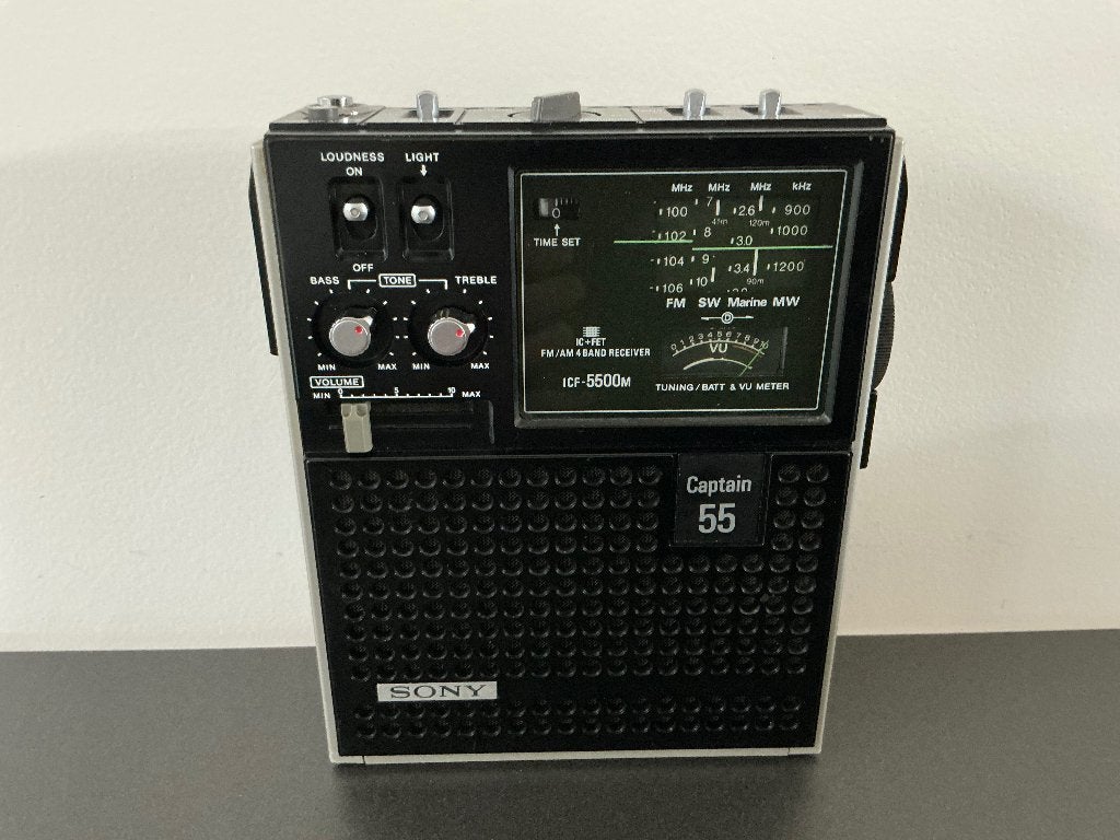 Sony Icf-5500M Captain wereldontvanger, Audio, Tv en Foto, Radio's, Zo goed als nieuw, Wereldontvanger, Verzenden