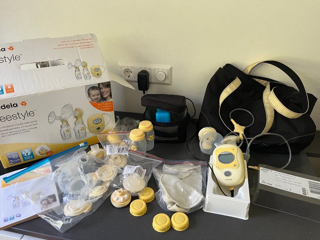 medela borstkolf, Kinderen en Baby's, Babyvoeding en Toebehoren, Ophalen of Verzenden, Gebruikt, Borstkolf, Medela