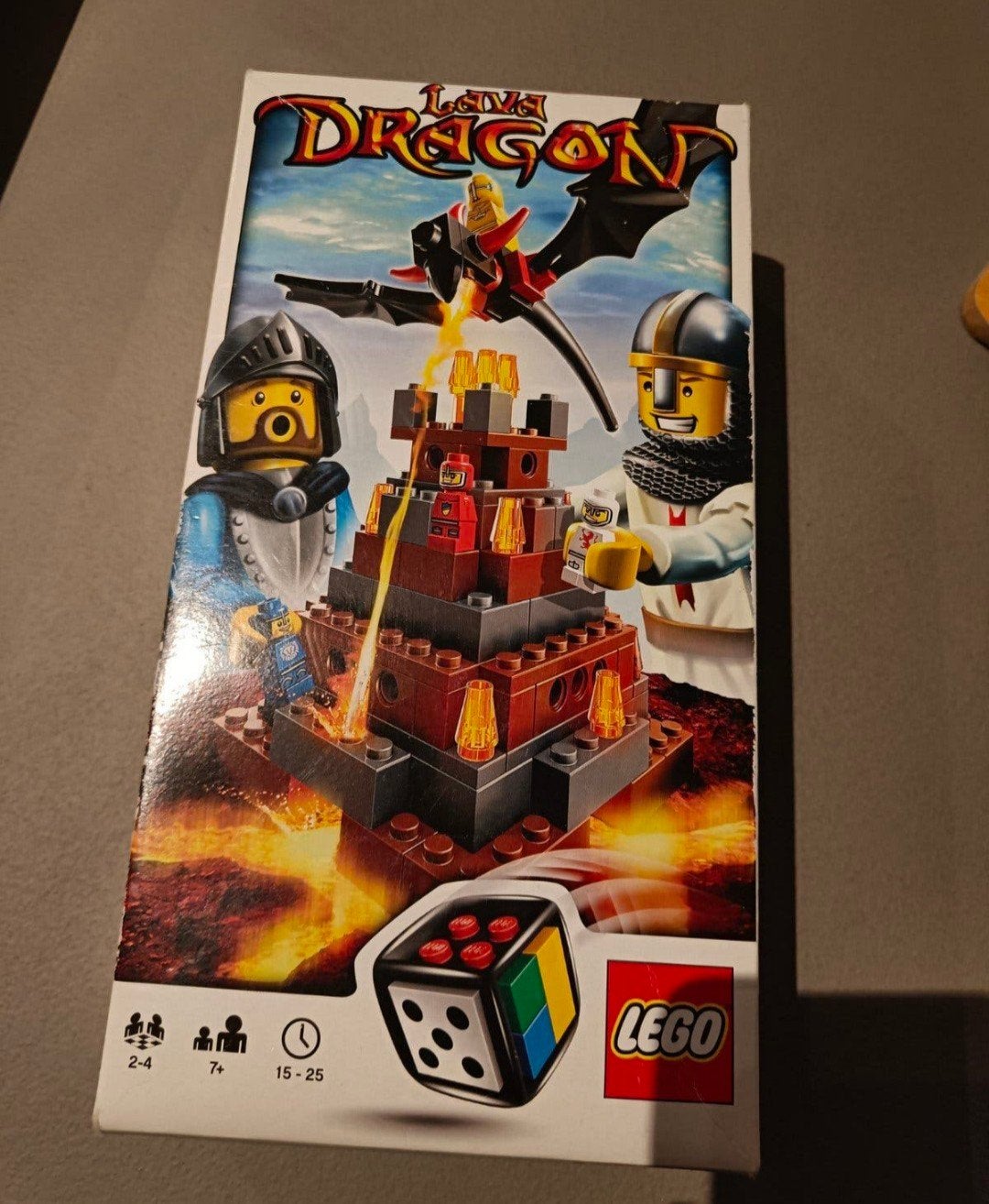 Lego Lava Dragon (set 3838) - bordspel, Inclusief instructies, Overige thema's, Lego, Ophalen of Verzenden
