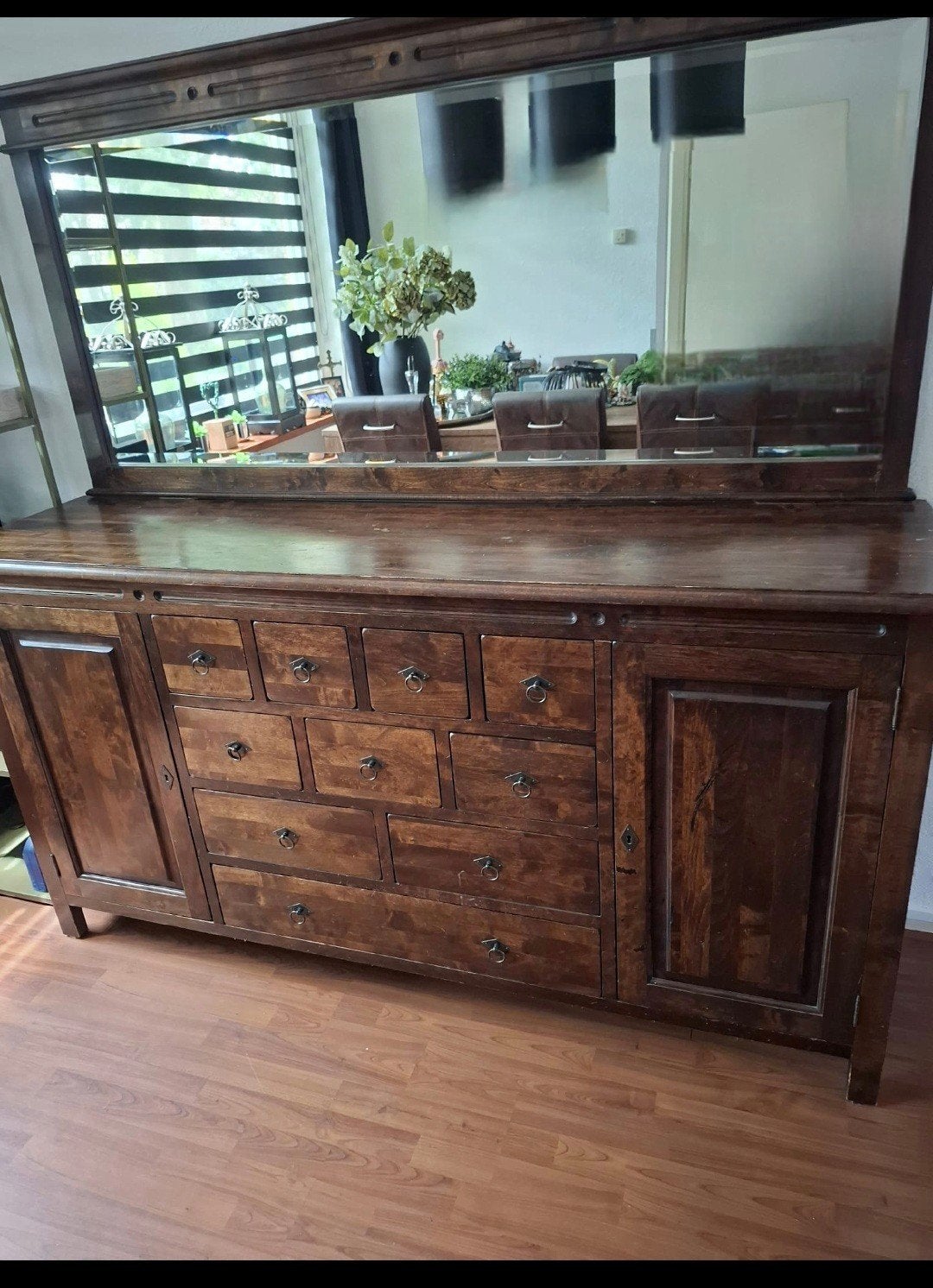 Koloniaal dressoir, Ophalen, Gebruikt, 25 tot 50 cm, 150 tot 200 cm