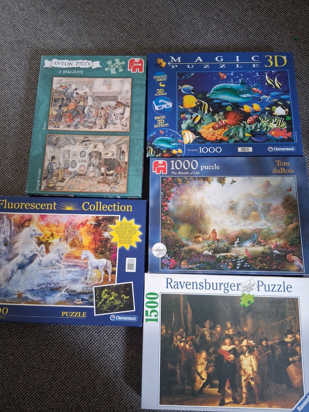Leuke puzzels, Ophalen of Verzenden, 500 t/m 1500 stukjes, Zo goed als nieuw