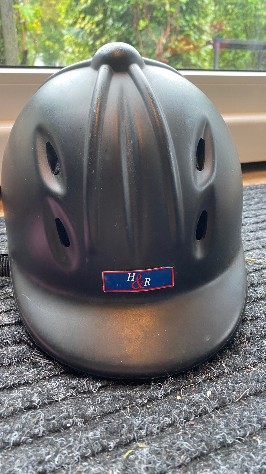 H&R paardrijcap, Dieren en Toebehoren, Ophalen, Gebruikt, Rijhelm/cap, Zwart