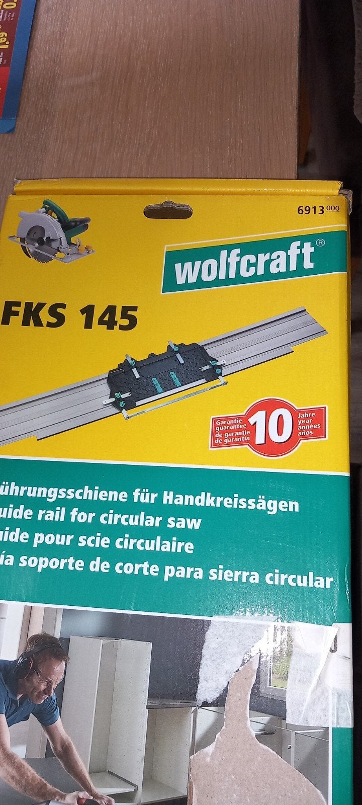 Zaag geleider wolfcraft fks145 nieuw, Doe-het-zelf en Verbouw, Ophalen of Verzenden, 1200 watt of meer, Cirkelzaag, 30 tot 70 mm