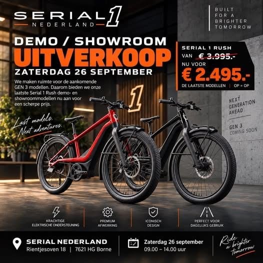 E-bikes Serial 1 Sale out, Fietsen en Brommers, Ophalen, Nieuw, Overige merken