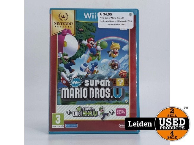 New Super Mario Bros.U Nintendo Selects | Nintendo Wii U, Spelcomputers en Games, Nintendo, Gebruikt, Support@nintendo.com, 11-1 Hokotate-cho, Kamitoba, Minami-ku
Kyoto 601-8501
Japan