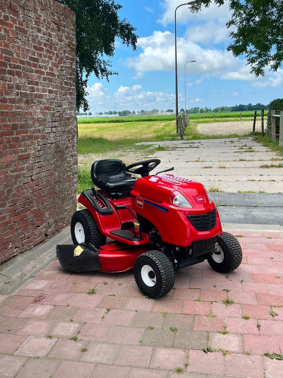 VERKOCHT - Toro zitmaaier - maaidek 120cm, Ophalen, Gebruikt, Elektrische starter, 90 tot 120 cm