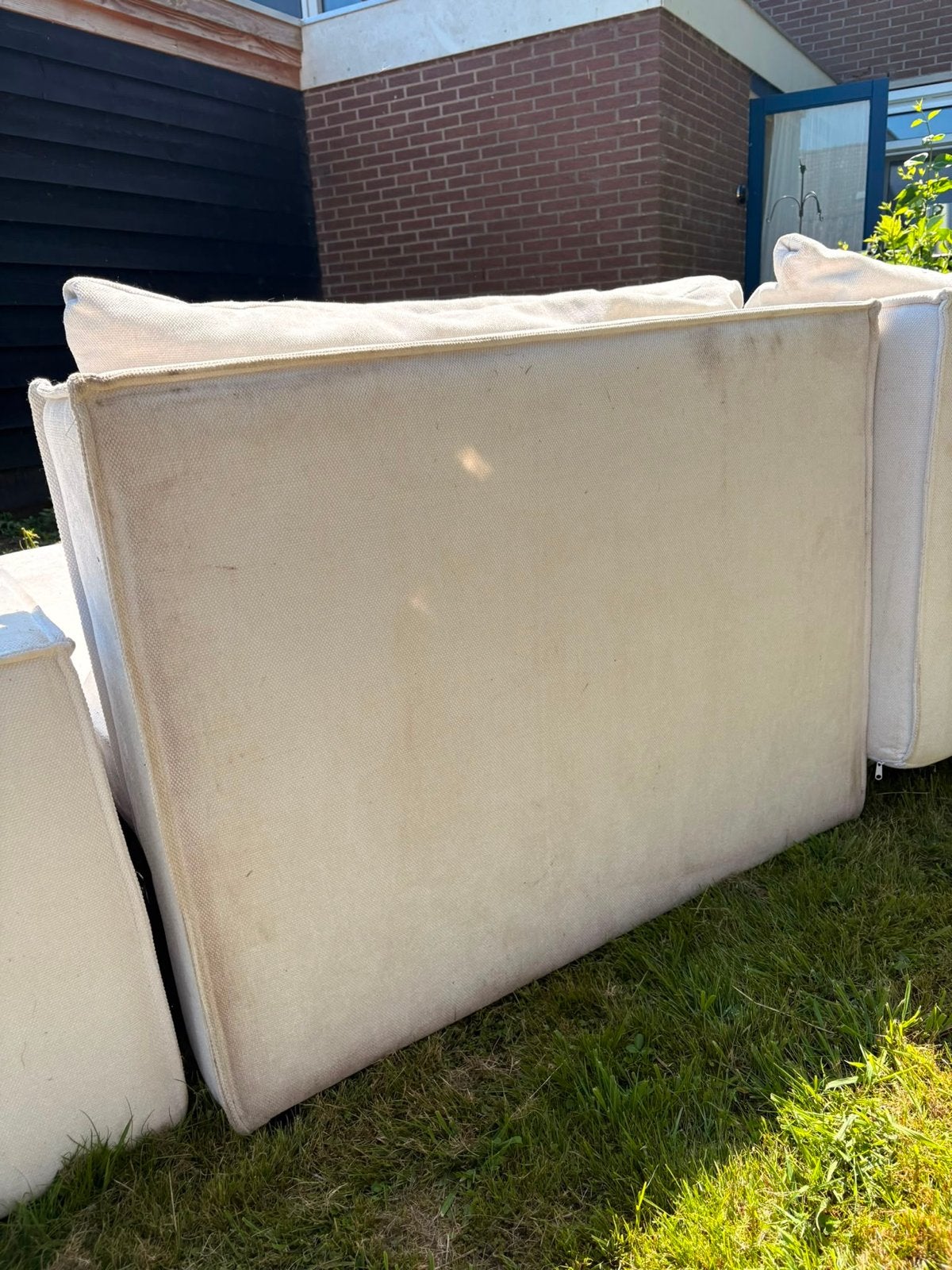 Slaapbank met opbergruimte - waterschade en vlekken, Huis en Inrichting, Banken | Bankstellen, 250 tot 300 cm, Gebruikt, Driepersoons