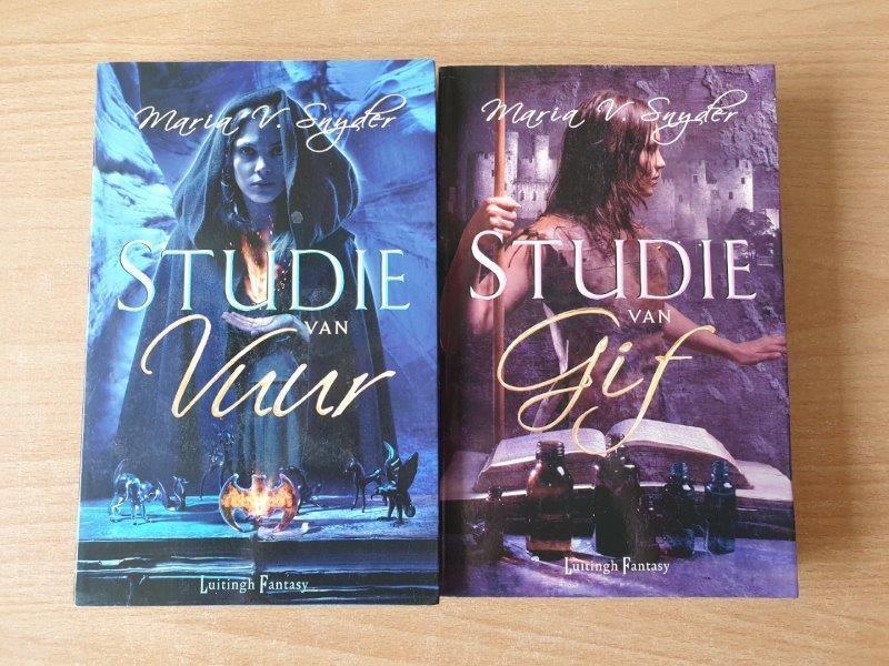 Maria V. Snyder - Studie van Gif, Vuur, Heelmeesteres, Insid, Ophalen of Verzenden, Gelezen, Maria V. Snyder