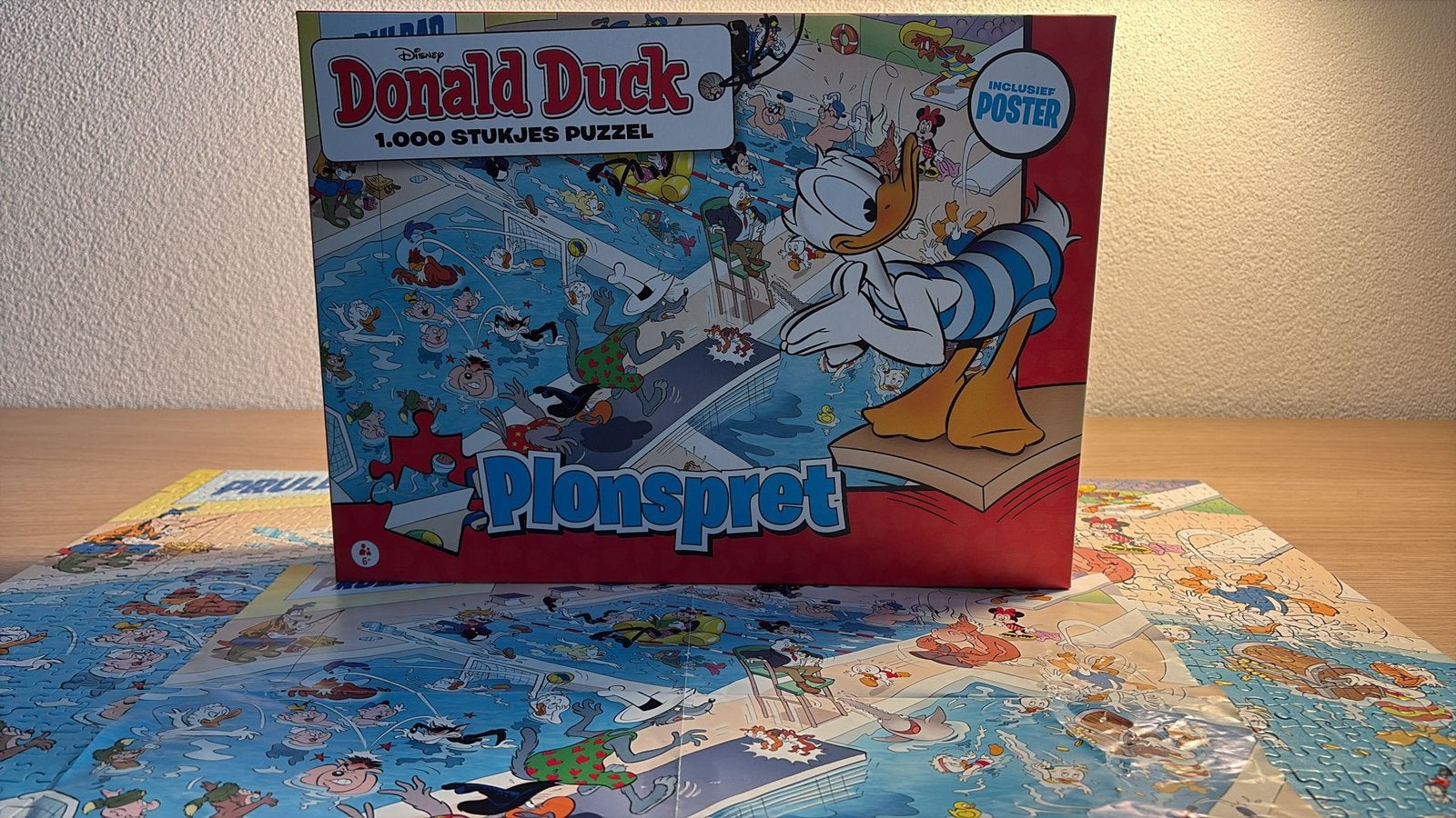 4x Donald Duck puzzels., Ophalen of Verzenden, 500 t/m 1500 stukjes, Zo goed als nieuw