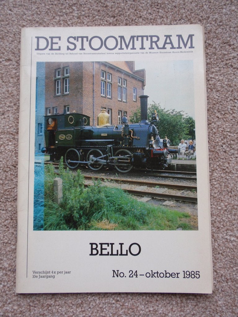 DE STOOMTRAM BELLO No. 24 - oktober 1985, Ophalen of Verzenden, Gebruikt, Tram, Boek of Tijdschrift