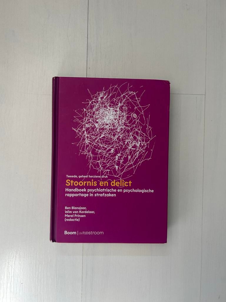 Stoornis en Delict - Handboek psychiatrische en psychologisc, Ophalen of Verzenden, Gamma, Zo goed als nieuw, WO