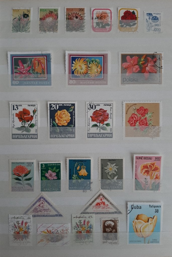 3 Kaarten Postzegels Bijzondere en Mooiste Bloemen No. 9, Ophalen, Dier of Natuur