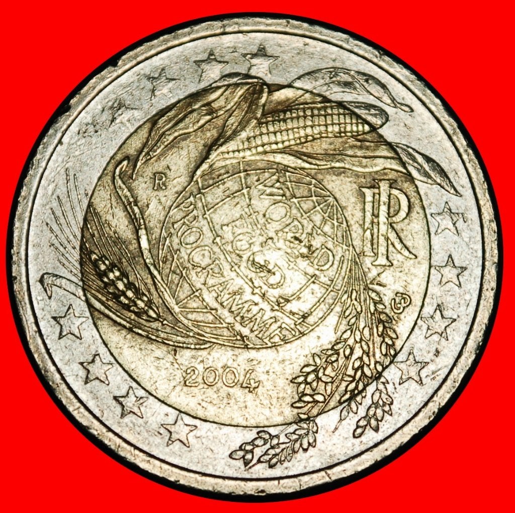 Ⰺ GLOBE: ITALY  2 EUROS 2004R PHALLIC (2002-2006)! RIM r1!, Postzegels en Munten, Munten | Europa | Euromunten, Ophalen of Verzenden