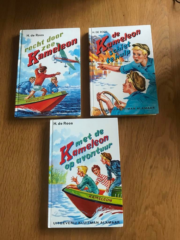 3 Kameleon boeken van H. de Roos, Boeken, Ophalen, Gelezen, Fictie algemeen