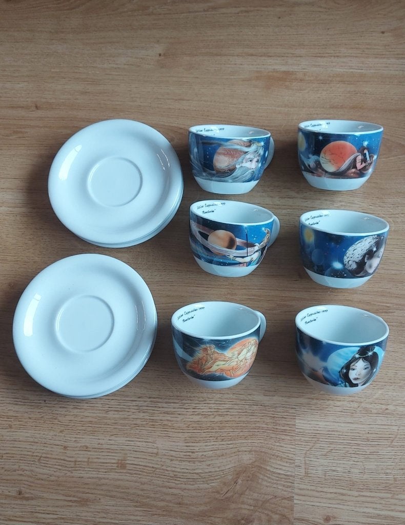 Servies d'ancap italy special edition planetarium 1997, Nieuw, Ophalen of Verzenden, Overige stijlen, Kop(pen) en/of Schotel(s)