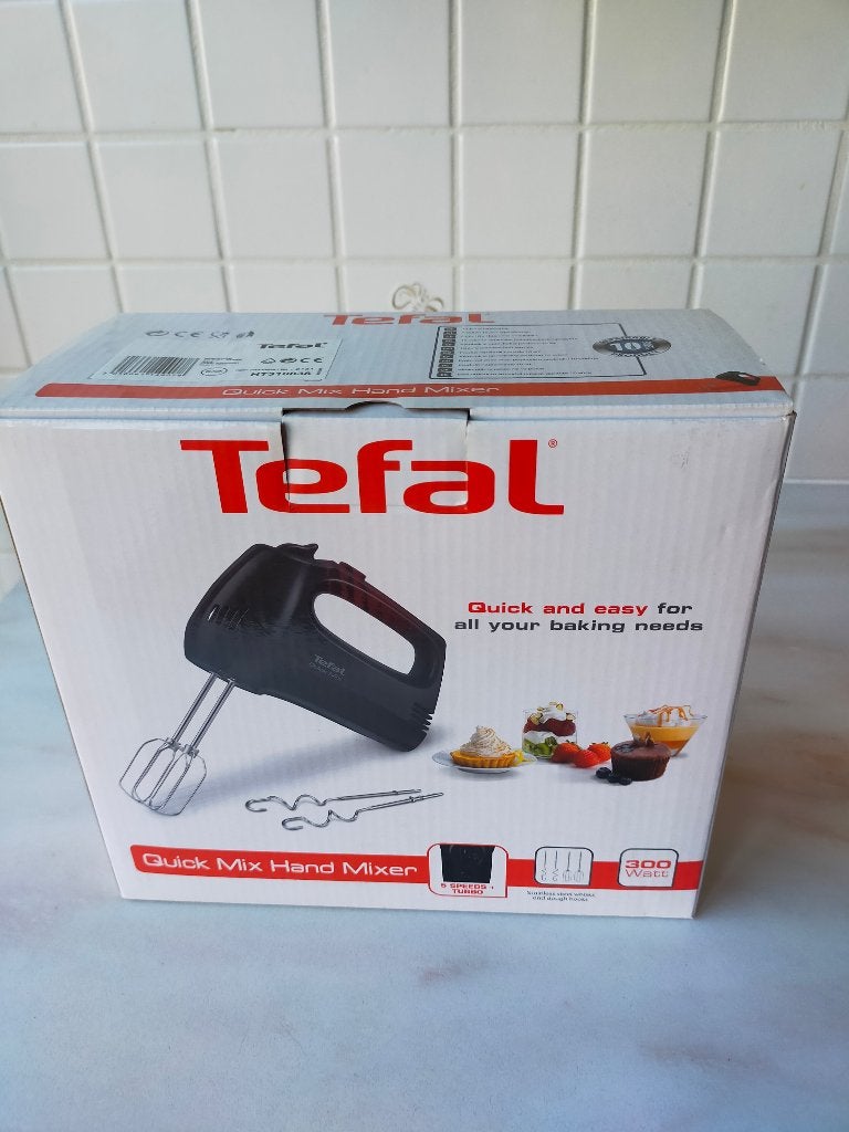 Tefal Quik Mix Handmixer, Witgoed en Apparatuur, Minder dan 1 liter, Ophalen, Nieuw, 3 snelheden of meer