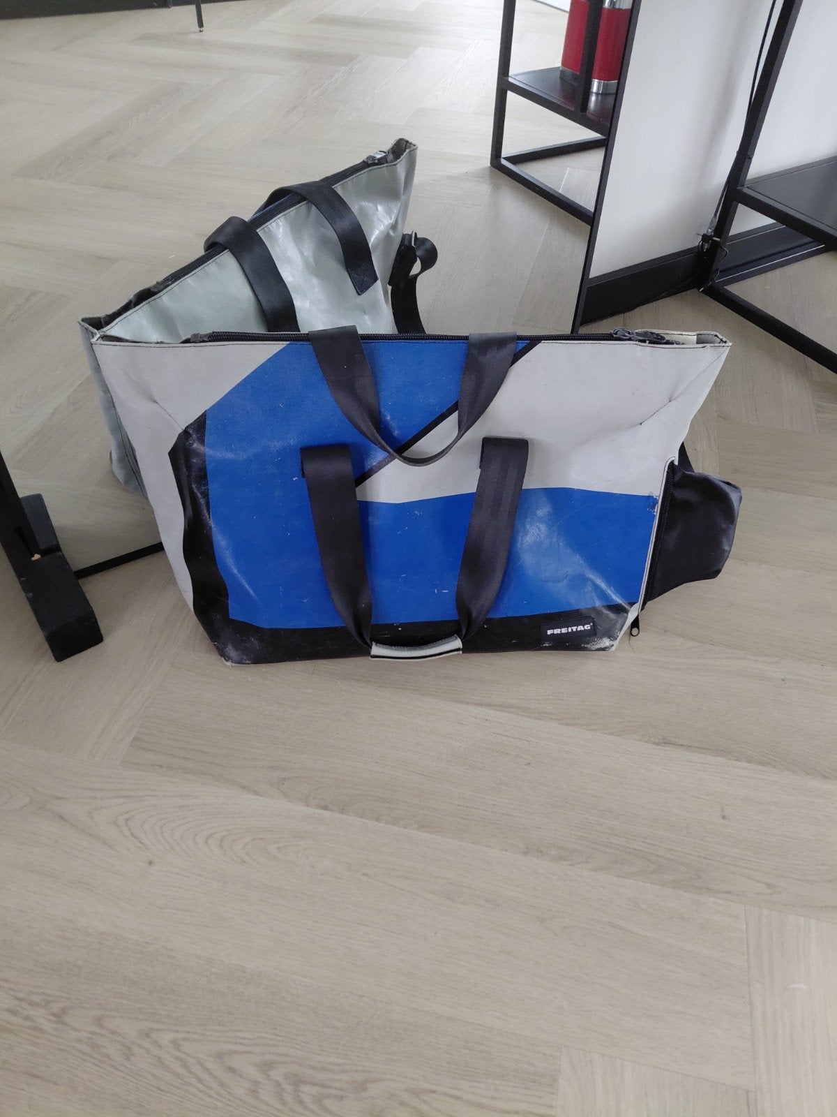 Freitag Vintage Tas - Uniek Design, Ophalen of Verzenden, Gebruikt, Blauw, Overige typen